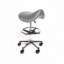 Picture of Stool Saddle W/Footrest Grey