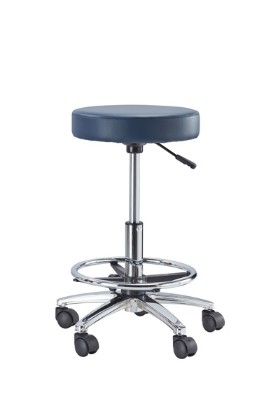 Picture of Stool W/footrest Navy Blue