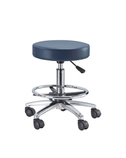 Picture of Stool W/footrest Navy Blue