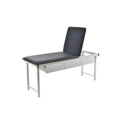 Picture of Free Standing Exam Couch With 3 Drawers 250kg Black