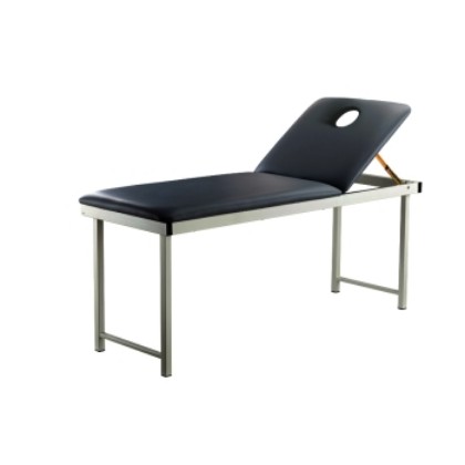 Picture of Free Standing Exam Couch With Face Hole 250kg Black