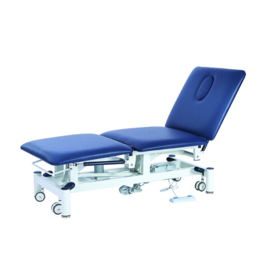 Picture of 3 Section Bariatric Hi-Lo Table Navy Blue