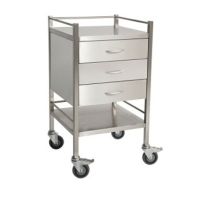 Picture of Trolley Stainless Steel - 3 Drawer - 50 X 50 X 90cm