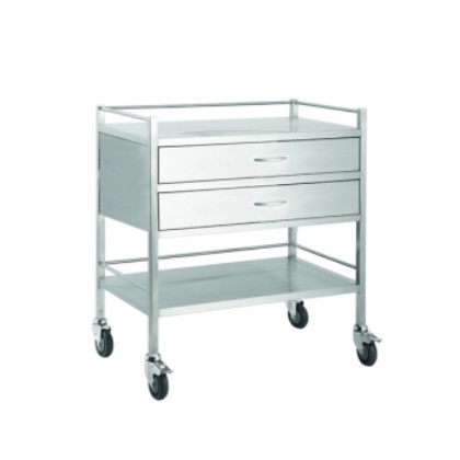 Picture of Trolley Stainless Steel - 2 Drawer Full Width - 80x50x90cm