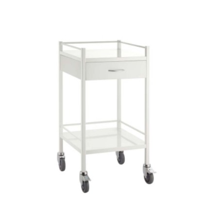 Picture of Medical Trolley Powder Coated Finish - 1 Drawer 50 X 50 X 96.7cm