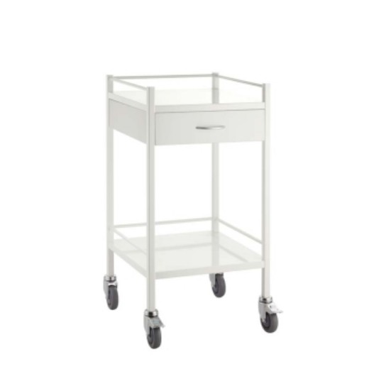Picture of Medical Trolley Powder Coated Finish - 1 Drawer 50 X 50 X 96.7cm