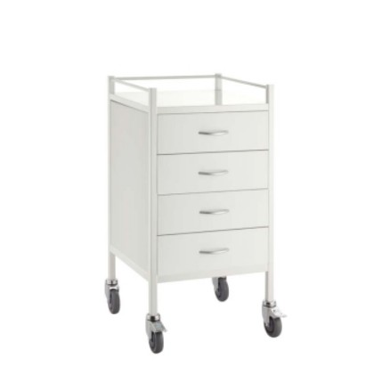 Picture of Medical Trolley Powder Coated Finish - 4 Drawer