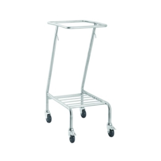 Picture of Linen Skip Trolley Stainless Steel Single No Lid