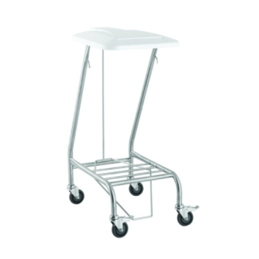 Picture of Linen Skip Trolley Stainless Steel Foot OP Lid Single