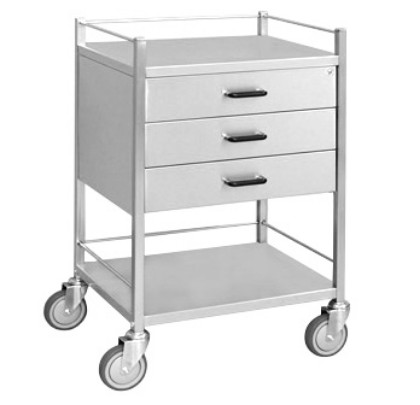 Picture of Trolley Stainless Steel 3 Drawer 75x50x90cm