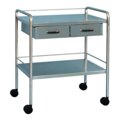 Picture of Trolley GP Stainless Steel 75 X 50 X 86cm  2 Drawer