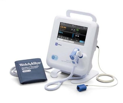 Picture of Welch Allyn Spot 4400 Vital Signs Monitor - SureBP NIBP; Nonin SpO2 And SureTemp Thermometry