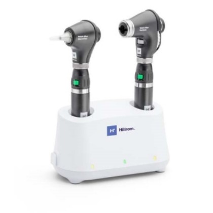 Picture of Welch Allyn Desk Diagnostic Set - PanOptic Basic LED Ophthalmoscope; MacroView Basic LED Otoscope Li-Ion Basic Handle X2