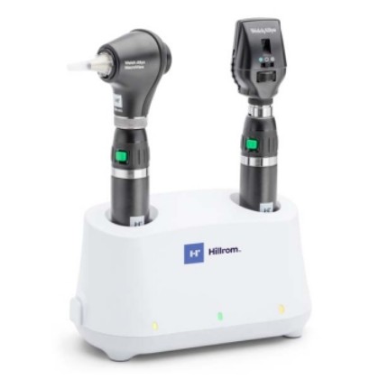 Picture of Welch Allyn Desk Diagnostic Set - LED Coaxial; MacroView Basic LED Otoscope And Li-Ion Basic Handle USB X2