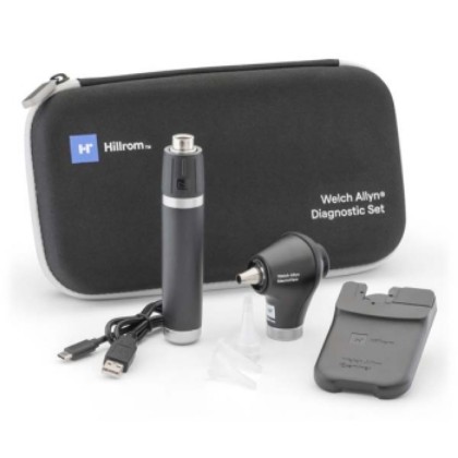 Picture of Welch Allyn Portable Diagnostic Set - MacroView Plus; Li-Ion Plus USB-C; IExaminer And Hard Case
