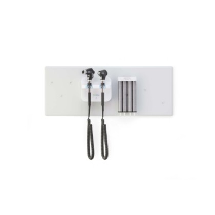 Picture of Welch Allyn 77716 Diagnostic Wall System - PanOptic Basic LED Ophthalmoscope; MacroView Basic LED Otoscope And Ear Specula Dispenser