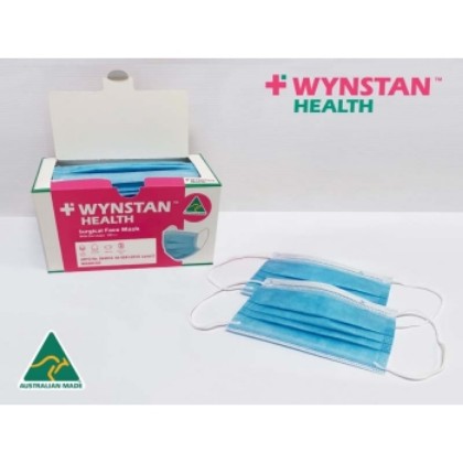 Picture of Wynstan Health Face Mask 4 Layer Level 2 With Ear Loops Australian Made