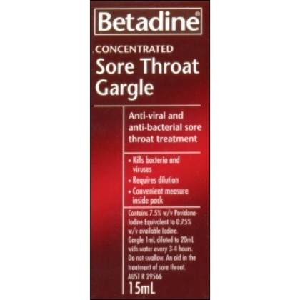 Picture of Betadine 15ml Throat Gargle