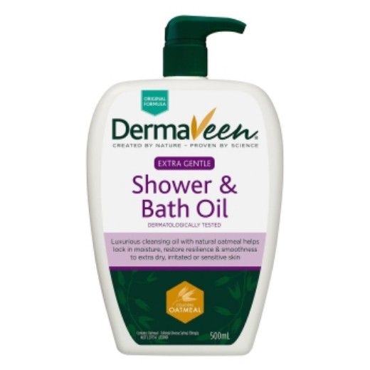 Picture of Dermaveen Extra Gentle Shower/bath Oil Pump